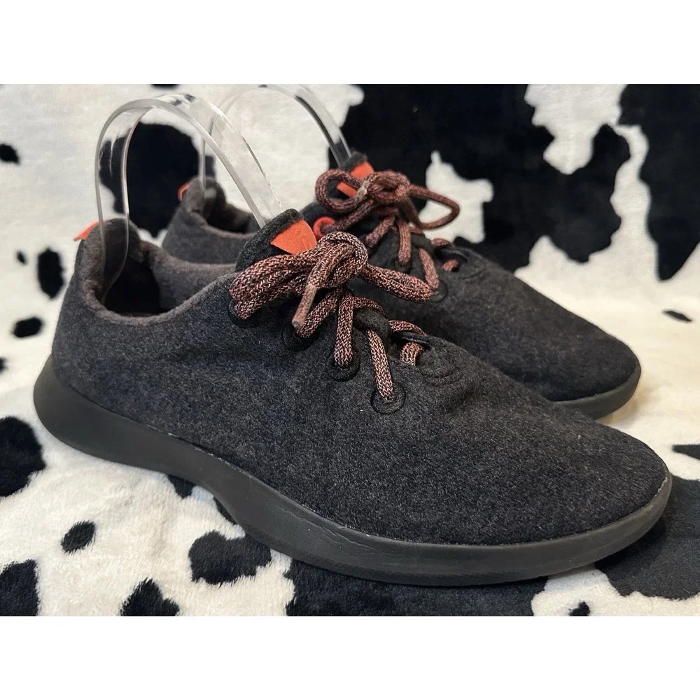 Allbirds Wool Runners Womens‎ 10 Charcoal Grey Merino Wool Sneakers PO 0138